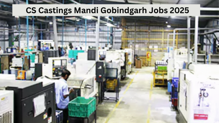 CS Castings Mandi Gobindgarh Jobs 2025